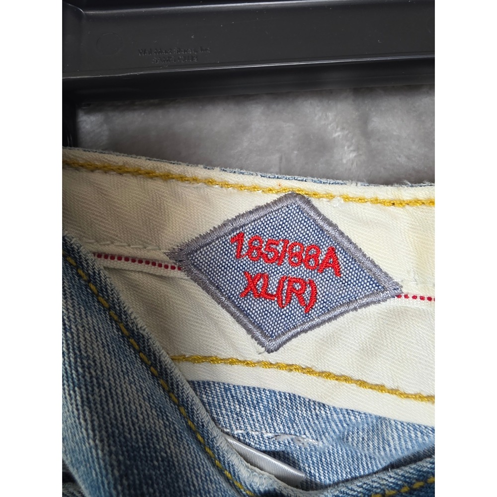Selected Denim Mens Jean Shorts W36 XL Light Wash Regular Fit Cuffed Bermuda - Picture 6 of 9